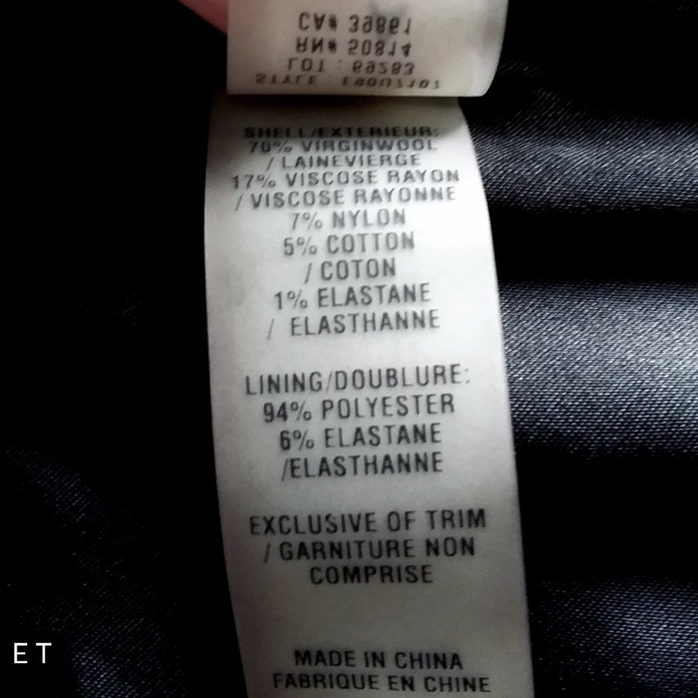 Elie Tahari Tweed Virgin Wool Blend Blazer Suit Jacket - Picture 9 of 9